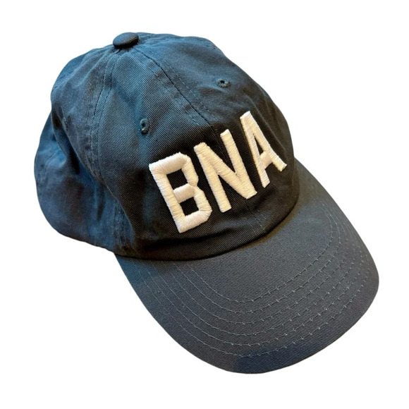 BNA Baseball Cap Embroidered Nashville Grey Hat Adjustable One Size - Picture 1 of 6